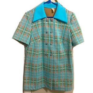 VINTAGE 1960s Collared Shirt